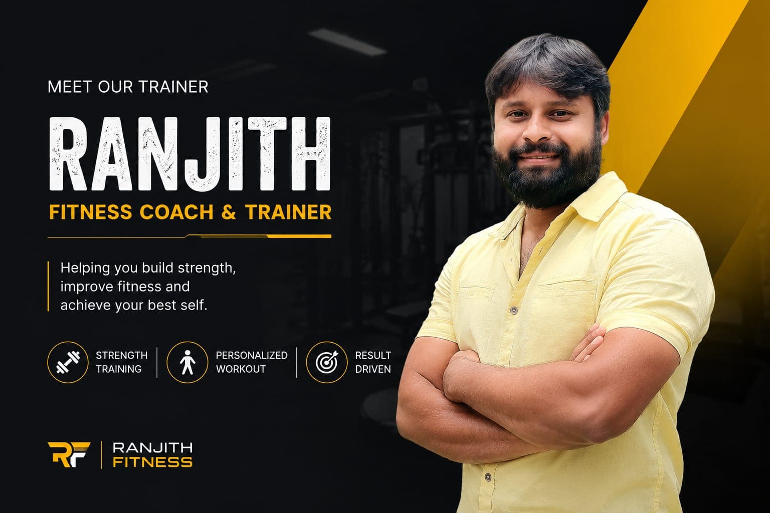 Ranjith, owner and fitness trainer at Ranjith Fitness